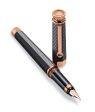 Montegrappa NeroUno Linea Red Gold Plated Fountain Pen - ISNRC3AC Sale