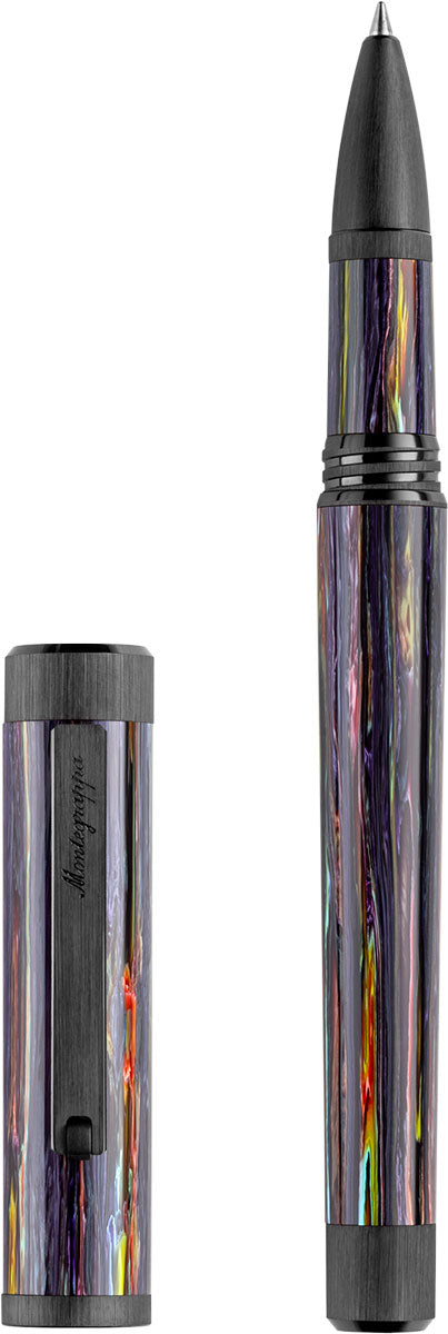 Montegrappa Zero Zodiac Aquarius Rollerball Pen, IP Ultra Black -  ISZEZRIC_V1 For Sale