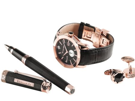 Montegrappa NeroUno Nelson Mandela Set - Rollerball Pen, Watch, Cufflinks Cheap