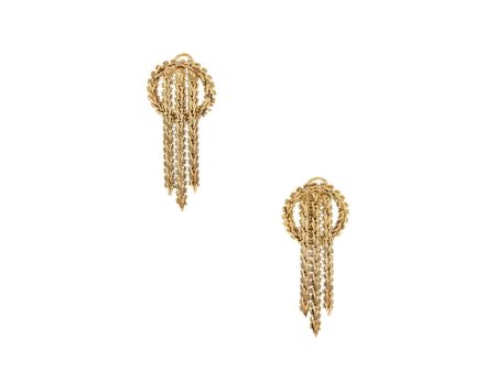 Aretes boleados en oro amarillo 14 kilates. Supply