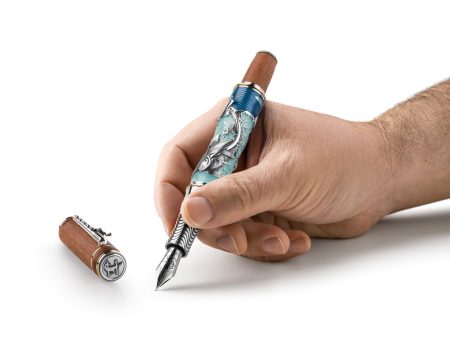 Montegrappa Old man and the Sea Silver - Fountain pen  ISOSN3SS Online Hot Sale