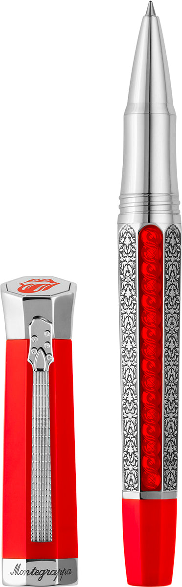 Montegrappa Rolling Stones Legacy 1962 Scarlet Rollerball Pen -ISRTNRSR Hot on Sale