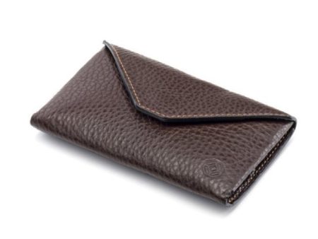 Montegrappa Business Card Case - Envelope Design - Brown & Caramel - A.1987.MC For Sale