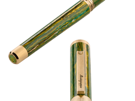 Montegrappa Zero Zodiac Gemini Rollerball Pen, Yellow Gold IP - ISZEZRIY_G7 on Sale