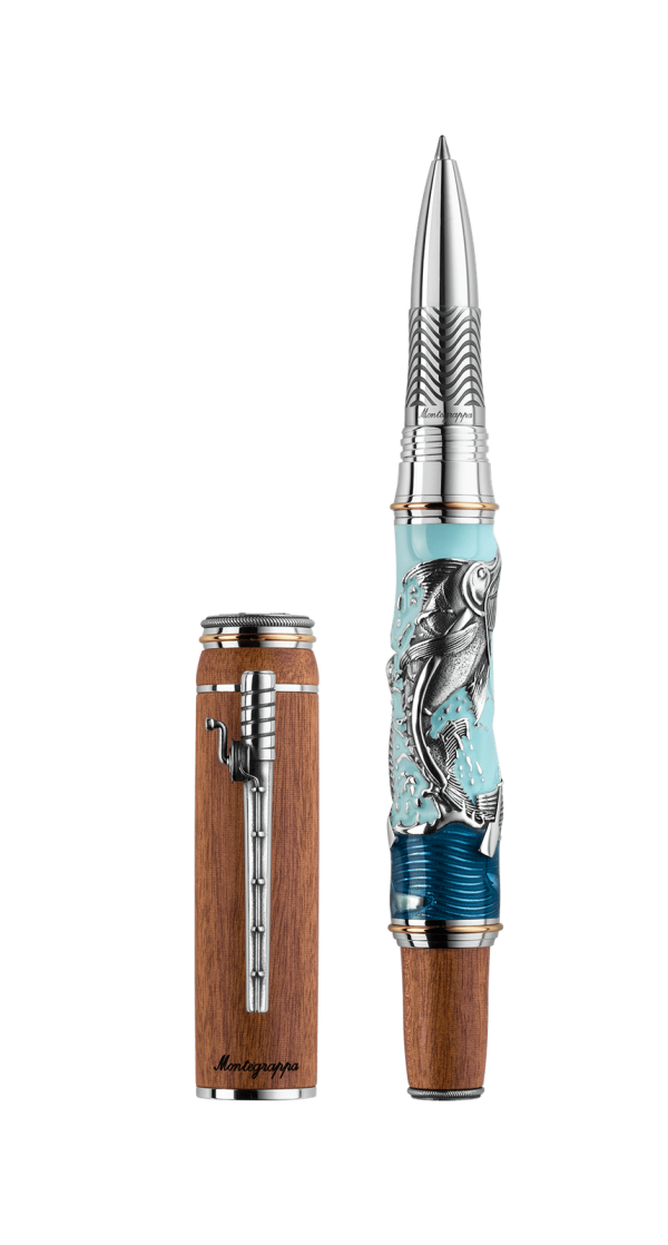 Montegrappa Old man and the Sea Silver - Rollerball  ISOSNRSS For Sale