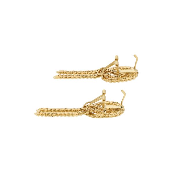 Aretes boleados en oro amarillo 18 kilates. on Sale