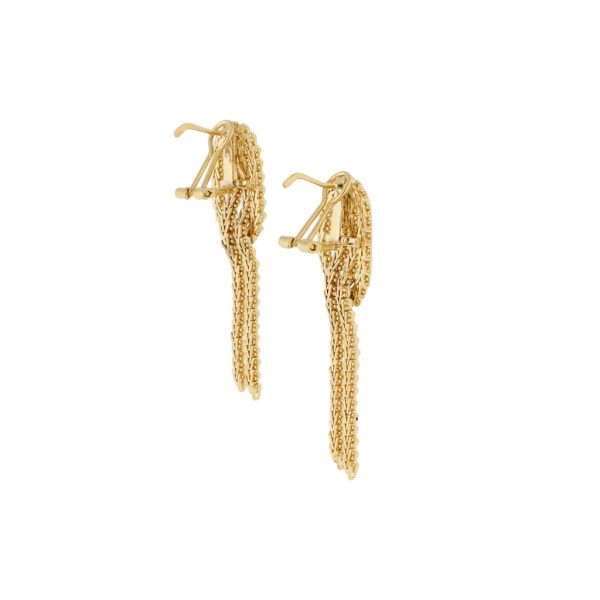 Aretes boleados en oro amarillo 18 kilates. on Sale