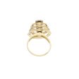 Anillo giratorio con diamantes en oro amarillo 14 kilates. Supply