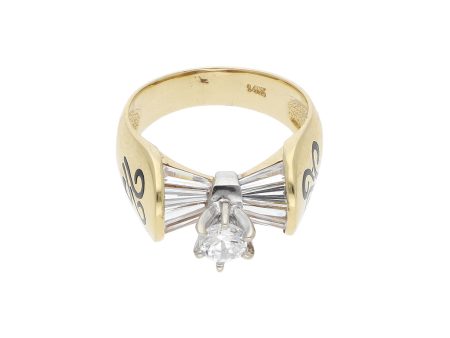 Anillo diseño especial con sintéticos y esmalte en oro amarillo 14 kilates. Online Hot Sale