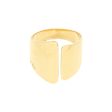 Anillo estilizado firma Tous en oro amarillo 18 kilates. Hot on Sale