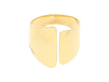 Anillo estilizado firma Tous en oro amarillo 18 kilates. Hot on Sale