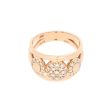 Anillo diseño especial con diamantes en oro rosa 14 kilates. Supply