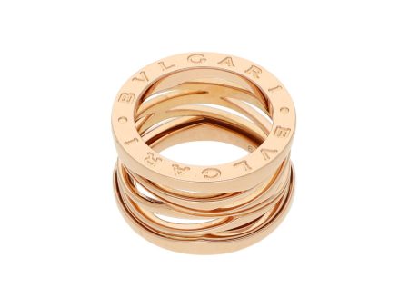 Argolla diseño especial firma Bvlgari en oro rosa 18 kilates. Fashion