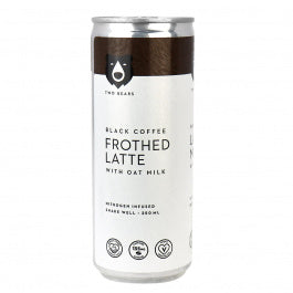 Two Bears Black Coffee Frothed Latte w  Oat Milk (250ml) Supply