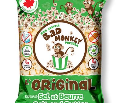 Bad Monkey Popcorn Original Salt & Butter (300g) on Sale