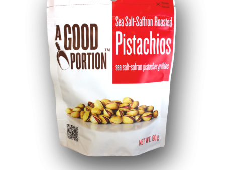 A Good Portion Sea Salt & Saffron Roasted Pistachios 250g For Sale